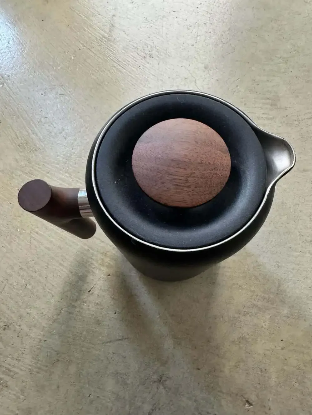 Fellow Clara French Press Matte Black with Walnut Handle gently used